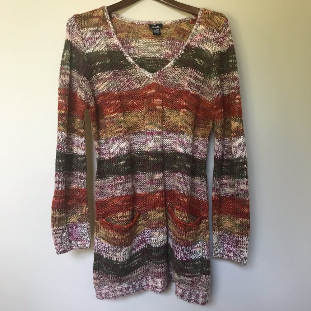 Multicolored Striped Sweater